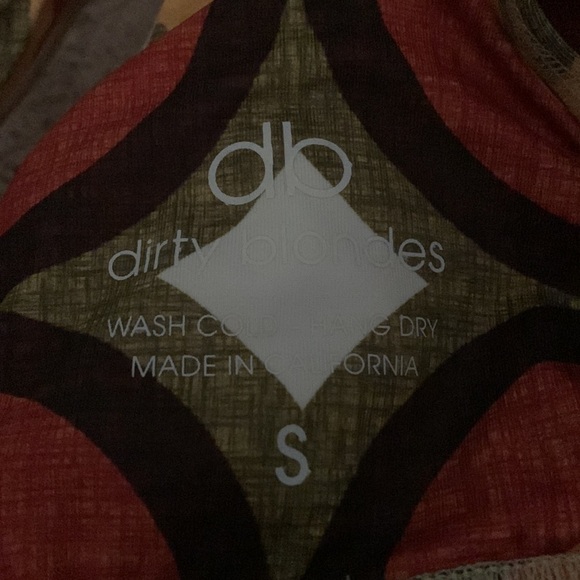 Dirty Blondes mod retro 60s vibe workout top size small NWOT - Picture 4 of 4